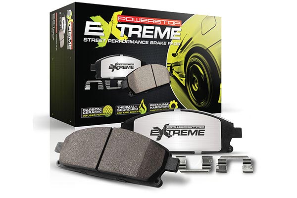 POWERSTOP Extreme Carbon Ceramic Brake Pads / 2012+ Jeep GC SRT / Dodge / 6-Piston Front & 4-Piston Rear Setup - KOW Performance