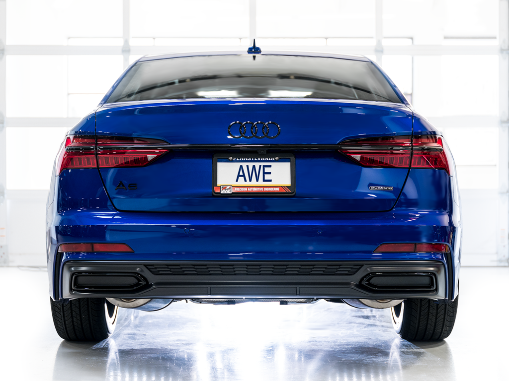 AWE Touring Edition Exhaust for Audi C8 A6/A7 - Turndowns (SKU: 3015-31003)