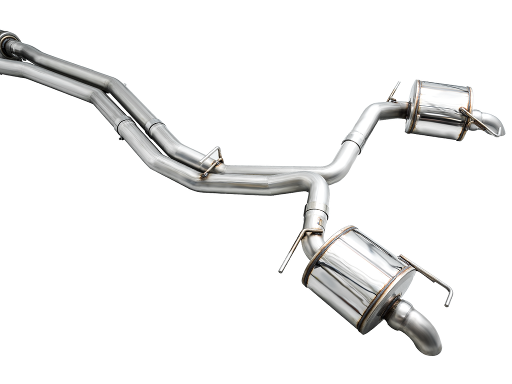 AWE Touring Edition Exhaust for Audi C8 A6/A7 - Turndowns (SKU: 3015-31003)