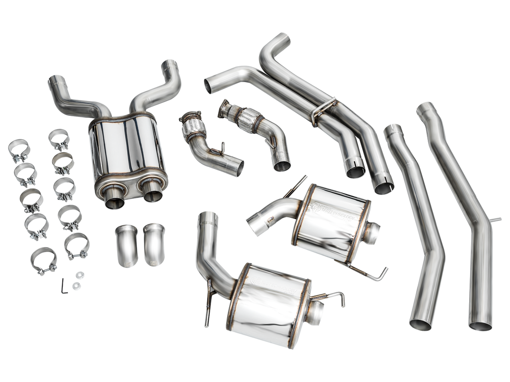 AWE Touring Edition Exhaust for Audi C8 A6/A7 - Turndowns (SKU: 3015-31003)