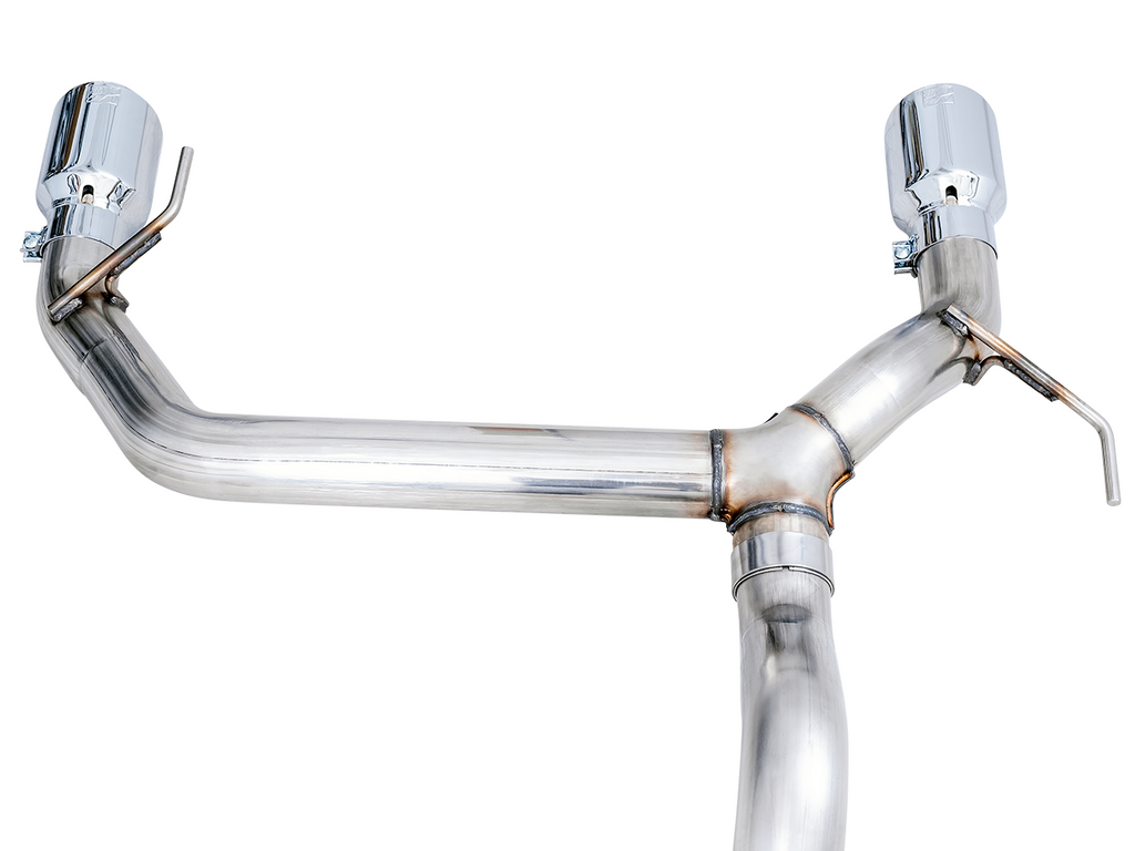 AWE 0FG Catback Exhaust for Ford Bronco with BashGuard™ - Dual 4.5" Chrome Silver Tips (3015-32456)