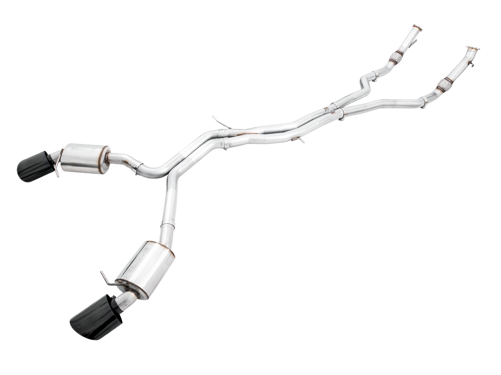 AWE Touring Edition Exhaust for Audi B9.5 RS 5 Coupe - Non-Resonated - Diamond Black RS-style Tips (3015-33123)