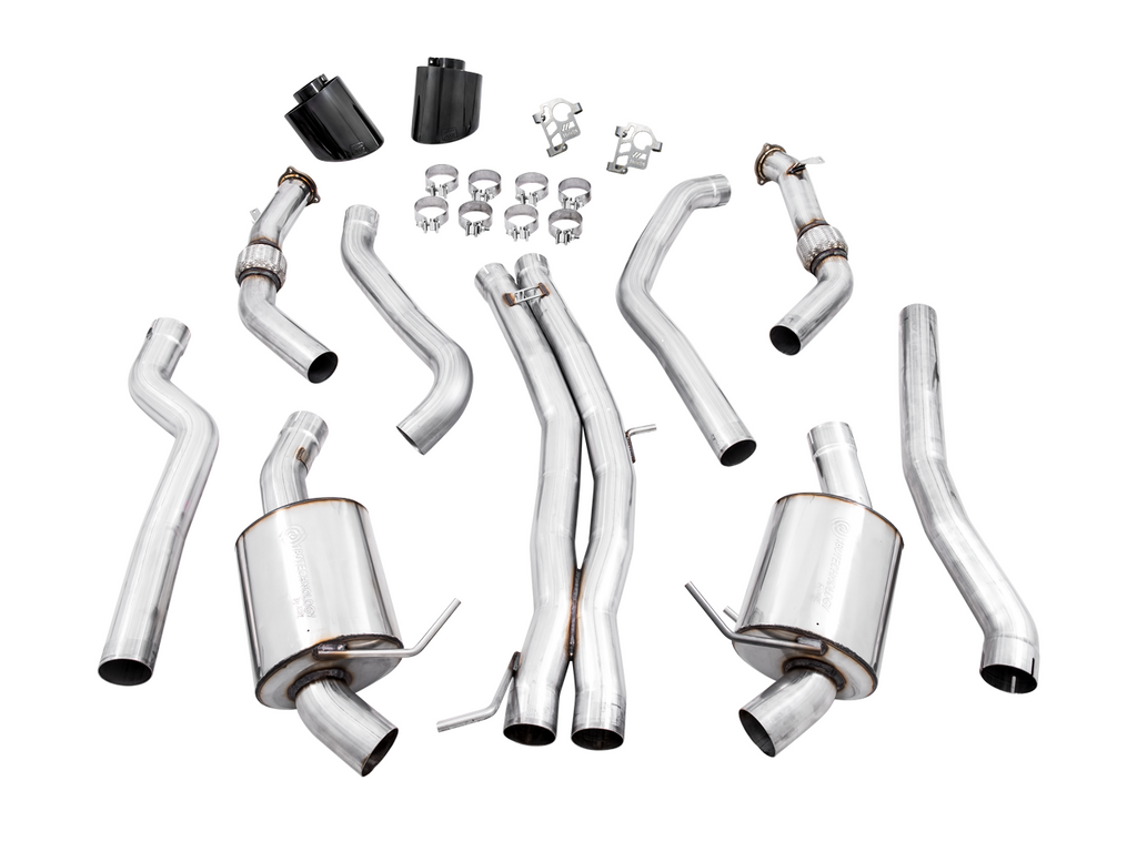 AWE Touring Edition Exhaust for Audi B9.5 RS 5 Coupe - Non-Resonated - Diamond Black RS-style Tips (3015-33123)