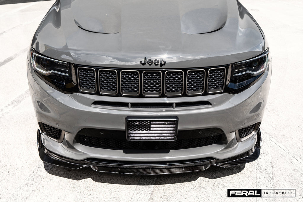 Feral Industries 2017-2022 Jeep Grand Cherokee Track Carbon Fiber Front Spoiler (SRT, Trackhawk)
