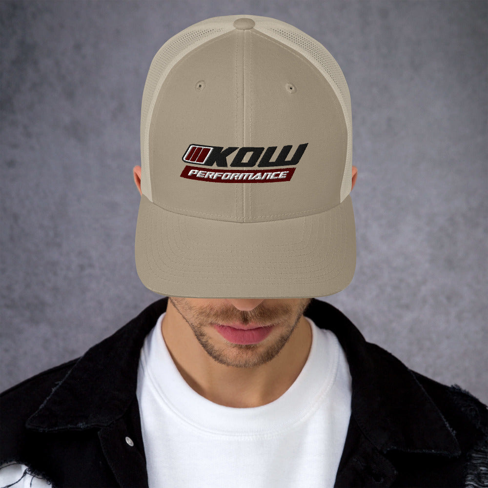 Trucker Cap - Kow Performance (Black Logo) - KOW Performance